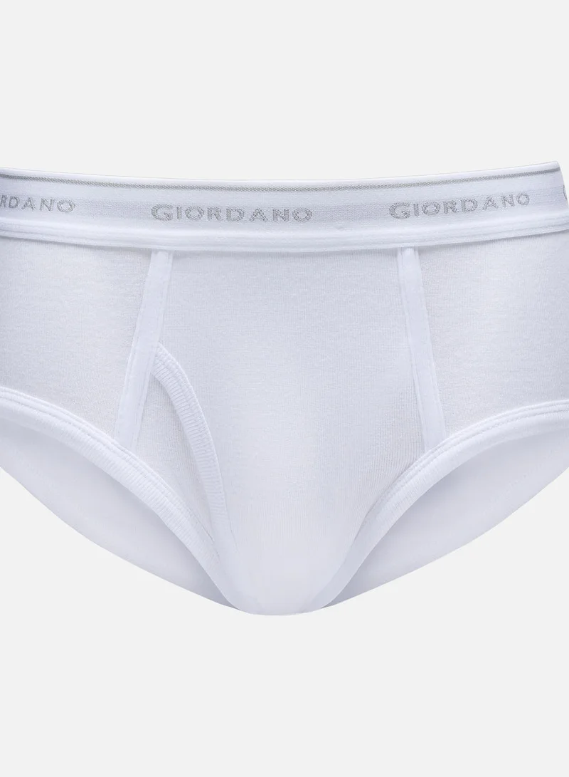 GIORDANO  Men’s Classic Cotton Rib Briefs 6‑Pack Essentials for Men | Best Price UAE